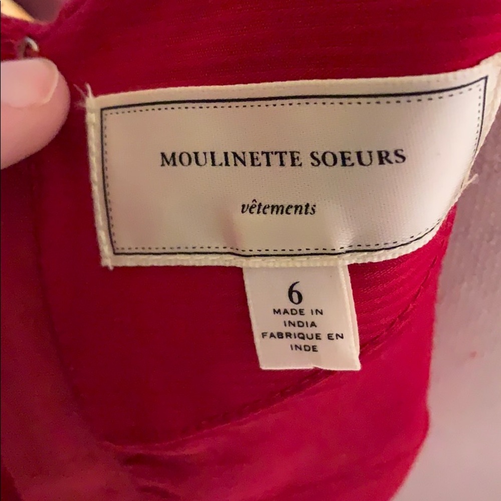 Anthro | Moulinette Soeurs | Red Dress | 6 - Picture 5 of 5